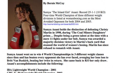 Anani-Blair Set for March 25