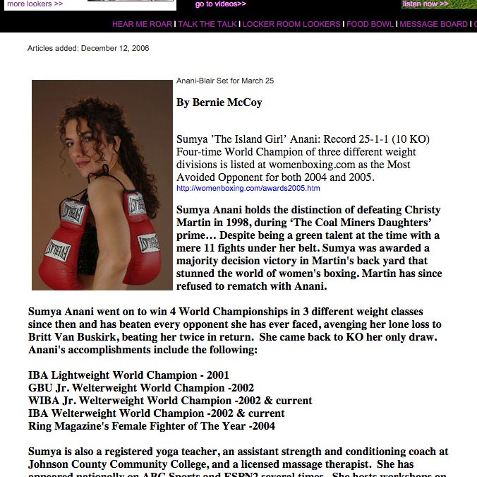 Anani-Blair Set for March 25